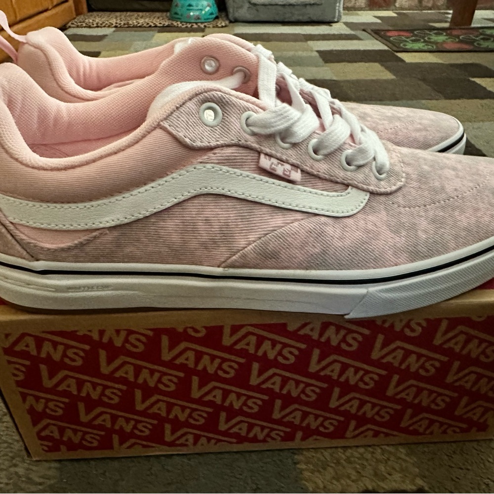 Pink Acid-wash Vans